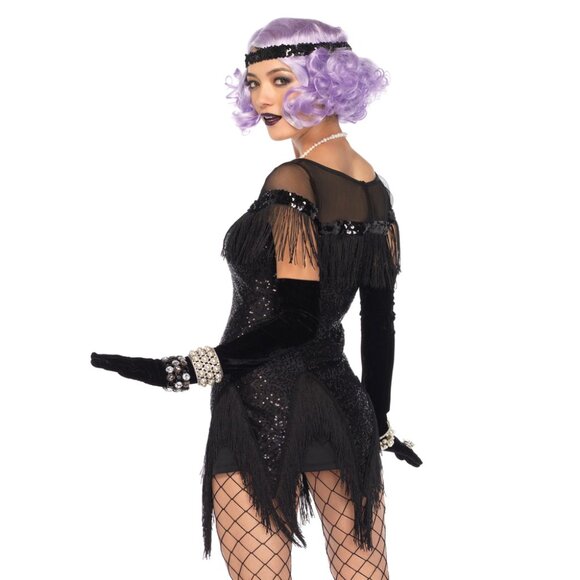 Foxtrot Flirt Flapper Costume, Two Piece 20s-inspired Set - Picture 4 of 4